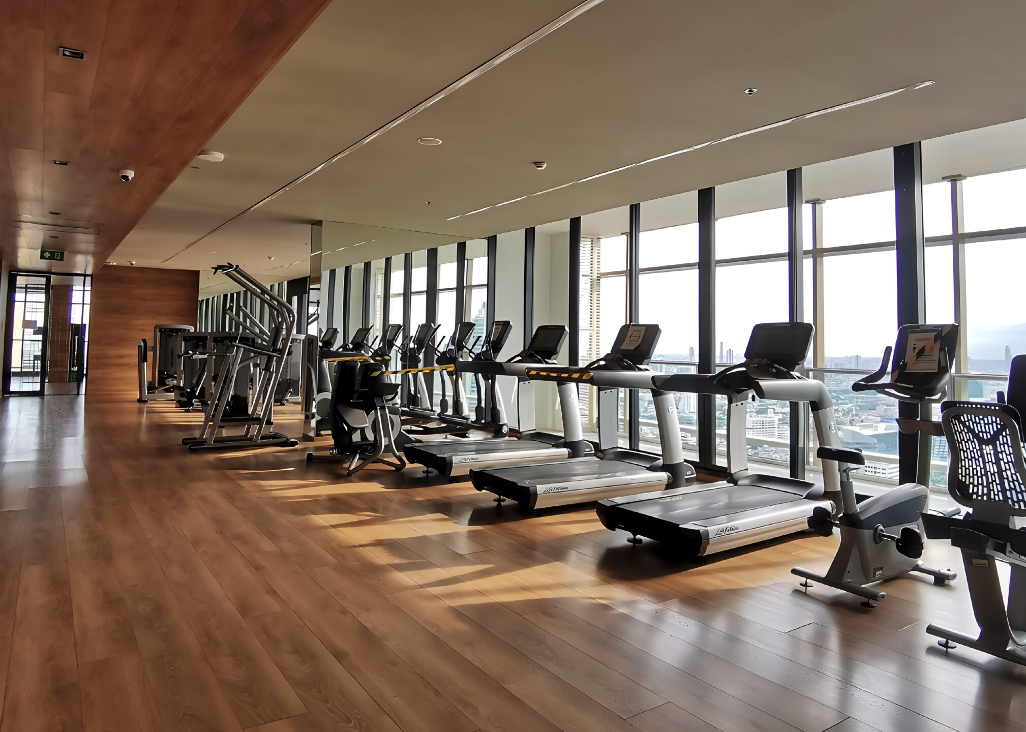 Gym located on top floor of park 24 building