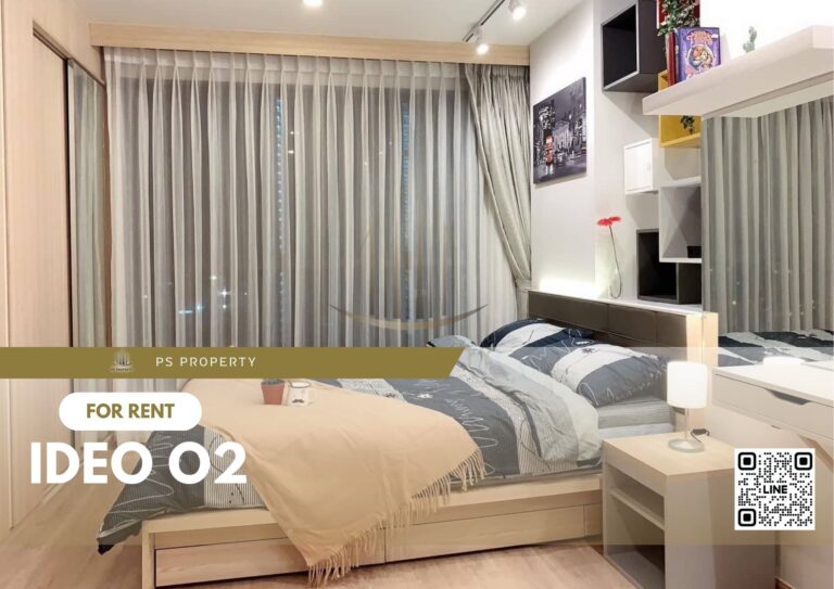 PS8662 – Condo Near BTS Bang na Station For Rent , One bedroom unit at IDEO O2