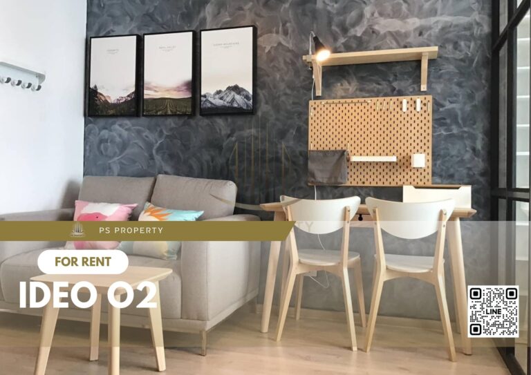 PS9253 – Condo Near BTS Bang na Station For Rent , One bedroom unit at IDEO O2