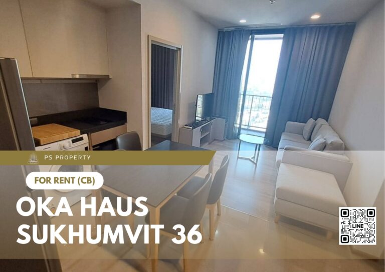PS72619 – Condo Near BTS Thong Lo Station For Rent , Two bedroom unit at OKA HAUS Sukhumvit 36