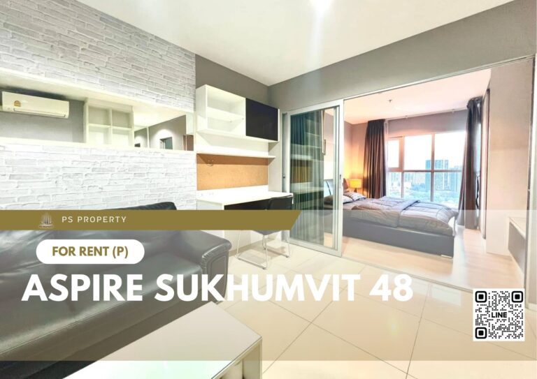 PS62254 – Condo Near BTS Phra Khanong Station For Rent , One bedroom unit at Aspire Sukhumvit 48