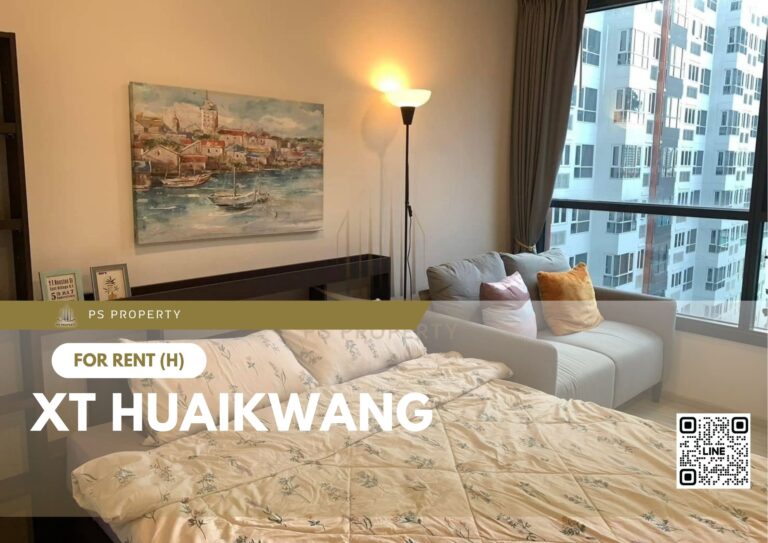 PS39659 – Condo Near MRT HUAIKHWANG Station For Rent , One bedroom unit at XT HUAIKWANG