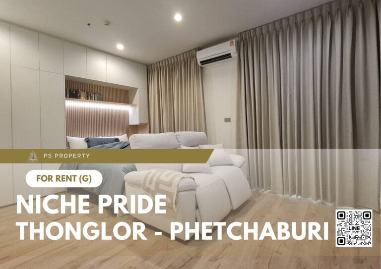 PS60845 – Condo Near BTS Thong Lo Station For Rent , One bedroom unit at Niche Pride Thonglor – Phetchaburi