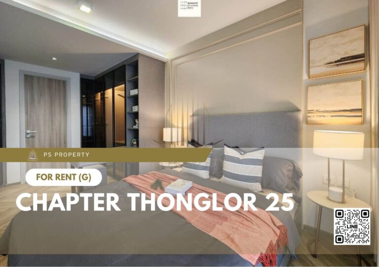 PS51931 – Condo Near BTS Thong Lo Station For Rent , Two bedroom unit at Chapter Thonglor 25