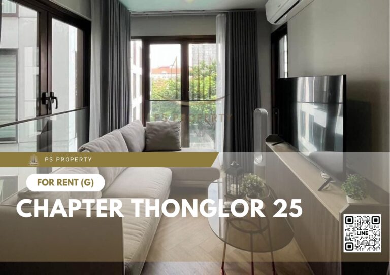 PS40585 – Condo Near BTS Thong Lo Station For Rent , Two bedroom unit at Chapter Thonglor 25