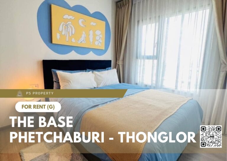 PS65834 – Condo Near MRT Phetchaburi Station For Rent , One bedroom unit at THE BASE Phetchaburi – Thonglor