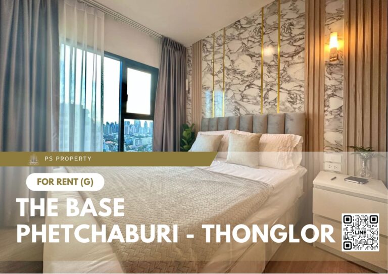 PS61724 – Condo Near MRT Phetchaburi Station For Rent , One bedroom unit at THE BASE Phetchaburi – Thonglor