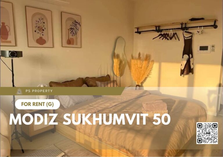 PS41484 – Condo Near BTS On Nut Station For Rent , One bedroom unit at MODIZ Sukhumvit 50