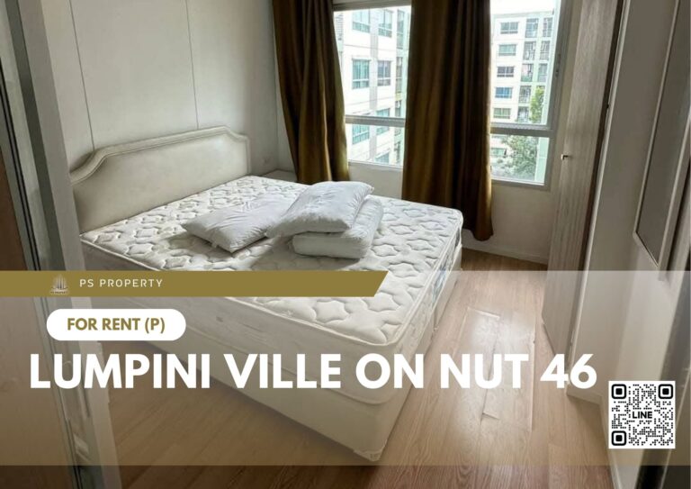 PS72982 – Condo Near BTS On Nut Station For Rent , One bedroom unit at Lumpini Ville On Nut 46