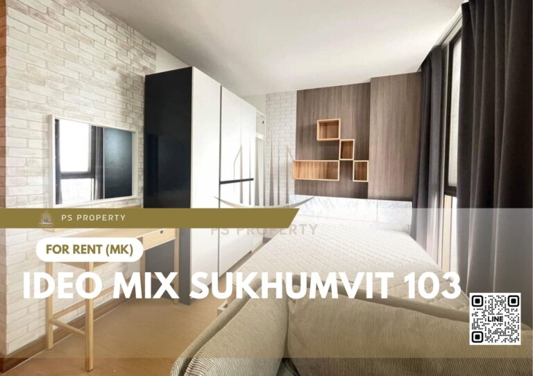 PS28308 – Condo Near BTS Udom Suk Station For Rent , One bedroom unit at IDEO Mix Sukhumvit 103