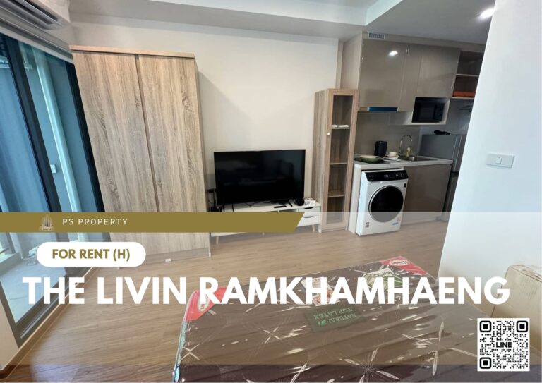 PS75487 – Condo Near MRT Yaek Lam Sali Station For Rent , One bedroom unit at The Livin Ramkhamhaeng