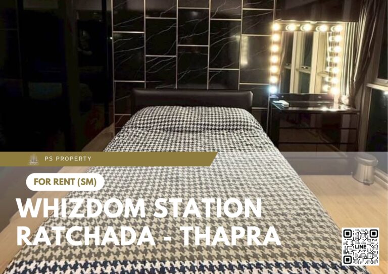 PS74755 – Condo Near BTS Talat Phlu Station For Rent , One bedroom unit at Whizdom Station Ratchada – Thapra