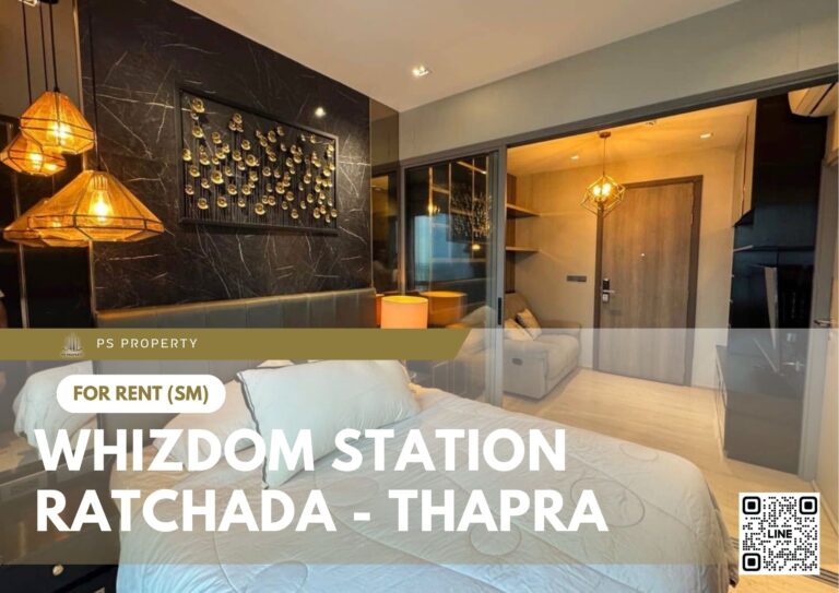 PS73388 – Condo Near BTS Talat Phlu Station For Rent , One bedroom unit at Whizdom Station Ratchada – Thapra
