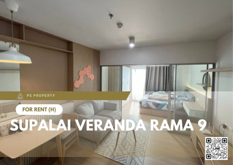 PS60688 – Condo Near MRT Phra Ram 9 Station For Rent , One bedroom unit at Supalai Veranda Rama 9