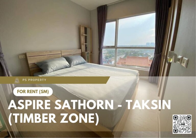 PS73378 – Condo Near BTS Wutthakat Station For Rent , One bedroom unit at Aspire Sathorn – Taksin (Timber Zone)