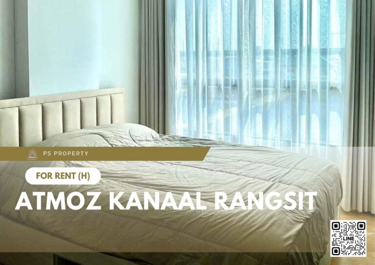 PS67662 – Condo Near SRT Rangsit Station For Rent , One bedroom unit at Atmoz Kanaal Rangsit