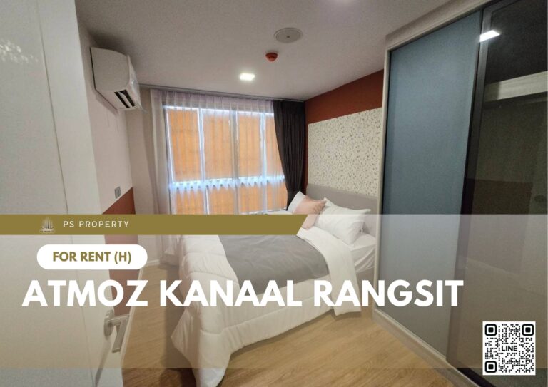 PS74888 – Condo Near SRT Rangsit Station For Rent , One bedroom unit at Atmoz Kanaal Rangsit