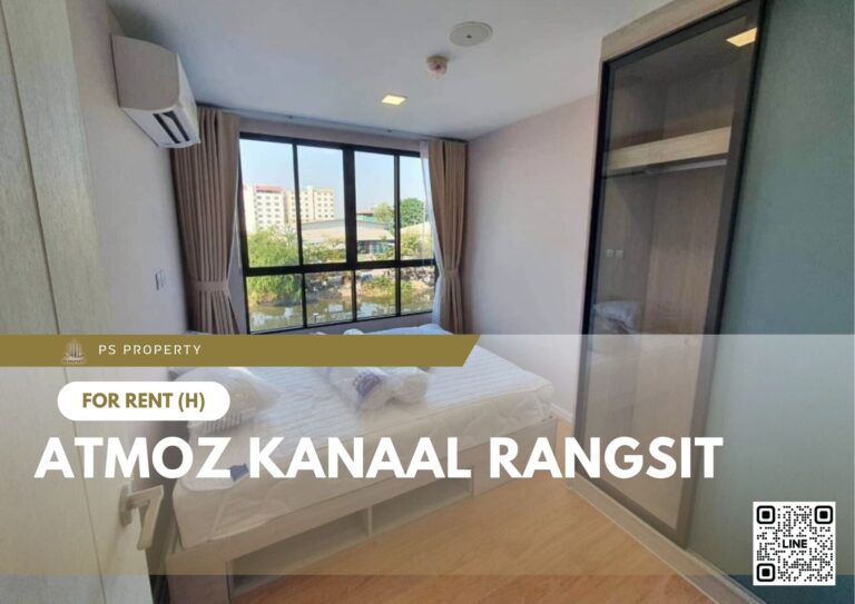 PS71502 – Condo Near SRT Rangsit Station For Rent , One bedroom unit at Atmoz Kanaal Rangsit