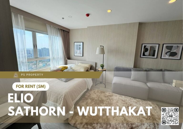 PS65225 – Condo Near BTS Wutthakat Station For Rent , One bedroom unit at Elio Sathorn – Wutthakat