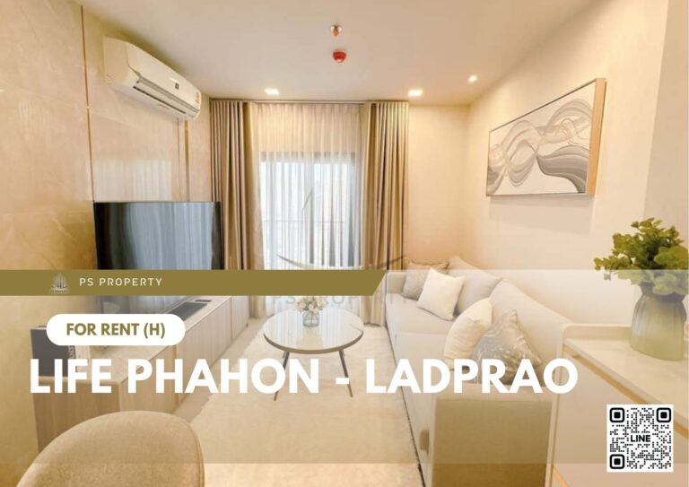 PS41255 – Condo Near BTS Ha Yaek Lat Phrao Station For Rent , Two bedroom unit at Life Phahon – Ladprao