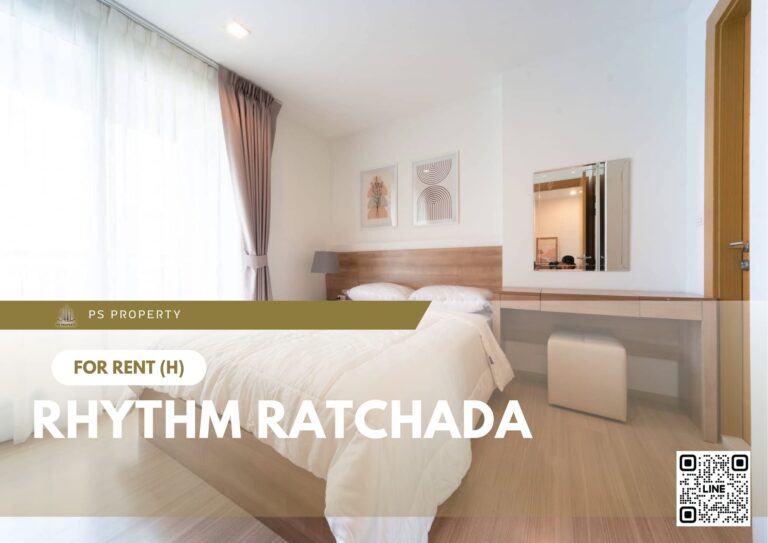 PS71739 – Condo Near MRT Ratchadaphisek Station For Rent , One bedroom unit at Rhythm Ratchada