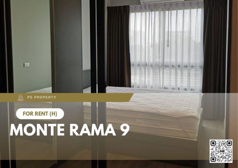 PS74958 – Condo Near ARL Ramkhamhaeng Station For Rent , One bedroom unit at Monte Rama 9