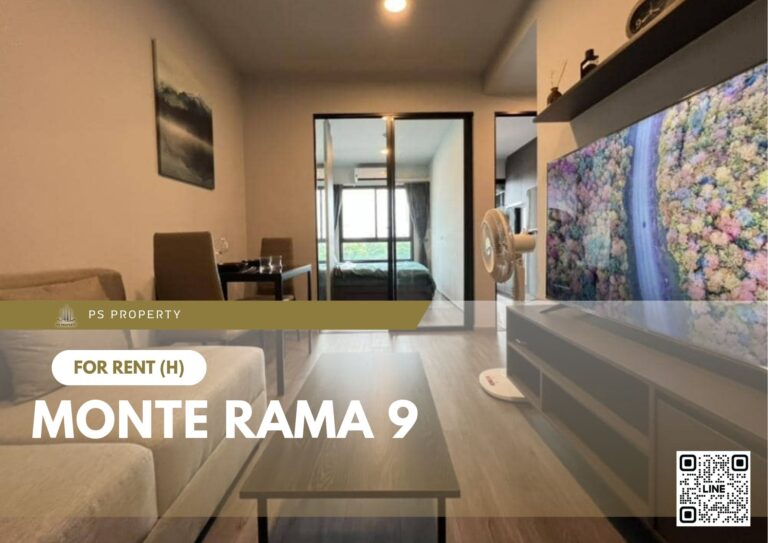 PS70951 – Condo Near ARL Ramkhamhaeng Station For Rent , One bedroom unit at Monte Rama 9
