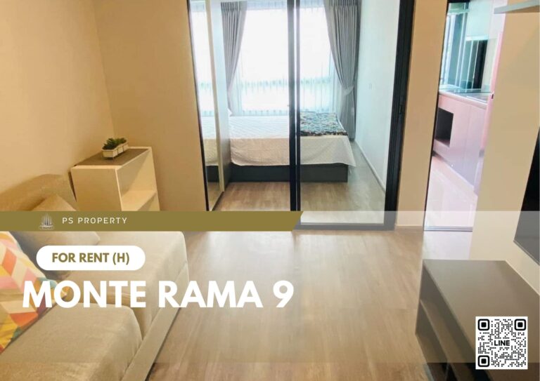PS67927 – Condo Near ARL Ramkhamhaeng Station For Rent , One bedroom unit at Monte Rama 9