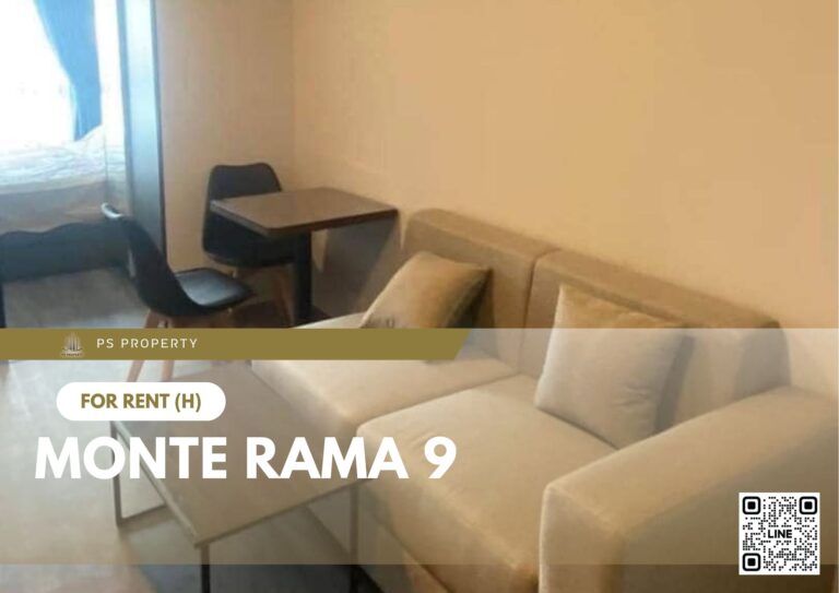 PS65434 – Condo Near ARL Ramkhamhaeng Station For Rent , One bedroom unit at Monte Rama 9