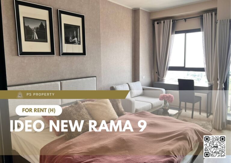PS75018 – Condo Near ARL Ramkhamhaeng Station For Rent , One bedroom unit at IDEO New Rama 9