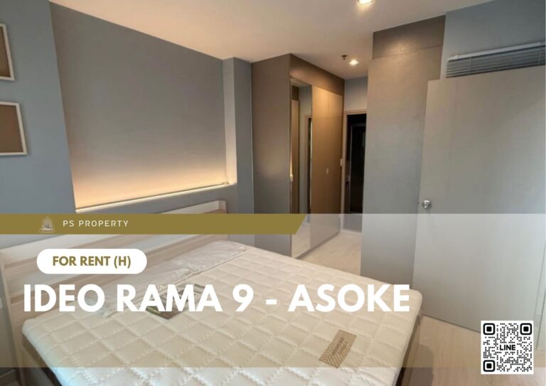 PS76804 – Condo Near MRT Phra Ram 9 Station For Rent , One bedroom unit at IDEO Rama 9 – Asoke