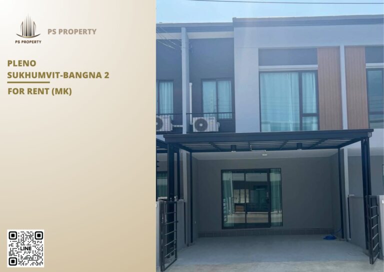 PS66448 – House Near BTS Bang na Station For Rent , at Pleno Sukhumvit-Bangna 2