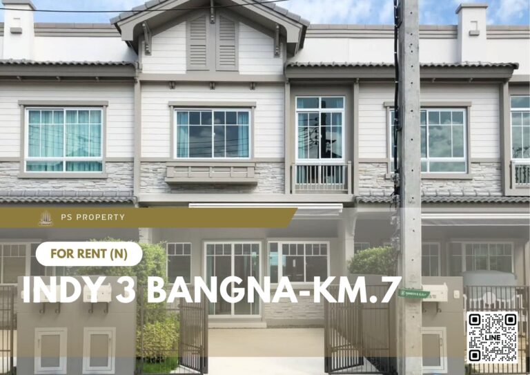 PS76119 – House Near BTS Bang na Station For Rent , at Indy 3 Bangna-km.7