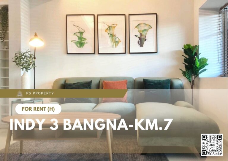 PS71547 – House Near BTS Bang na Station For Rent , at Indy 3 Bangna-km.7