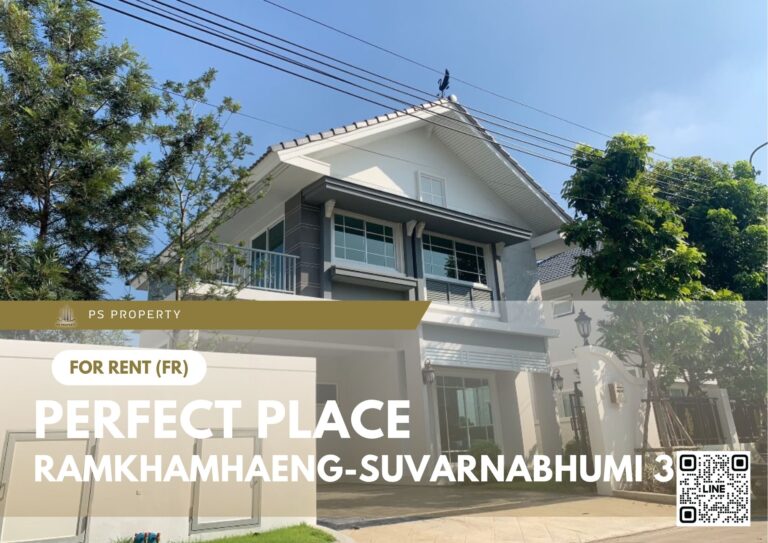 PS54964 – House Near MRT Min Phatthana Station For Rent , at Perfect Place Ramkhamhaeng-Suvarnabhumi 3