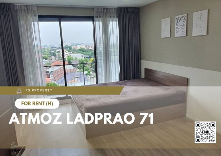 PS74513 – Condo Near MRT Lat Phrao 71 Station For Rent , Two bedroom unit at Atmoz Ladprao 71