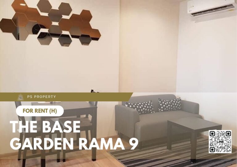 PS74501 – Condo Near ARL Ramkhamhaeng Station For Rent , One bedroom unit at The Base Garden Rama 9