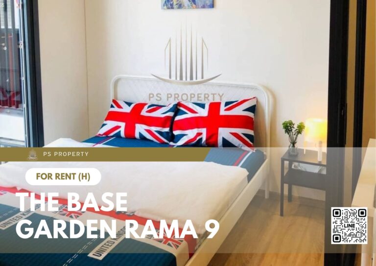 PS36549 – Condo Near ARL Ramkhamhaeng Station For Rent , One bedroom unit at The Base Garden Rama 9