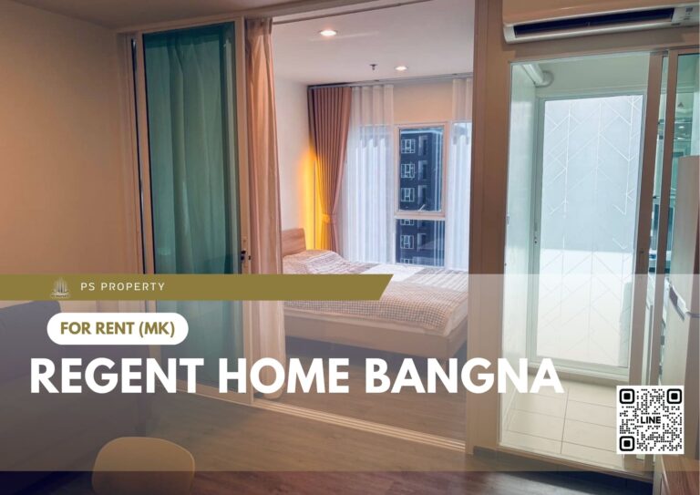 PS74401 – Condo Near BTS Bang na Station For Rent , One bedroom unit at Regent home bangna