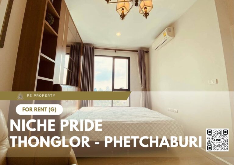 PS61675 – Condo Near BTS Thong Lo Station For Rent , One bedroom unit at Niche Pride Thonglor – Phetchaburi