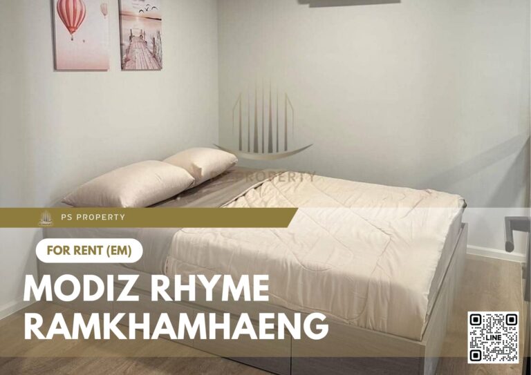 PS15069 – Condo Near MRT Yaek Lam Sali Station For Rent , One bedroom unit at Modiz Rhyme Ramkhamhaeng