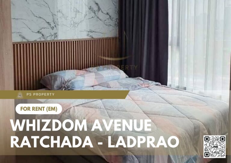 PS25145 – Condo Near MRT Phahonyothin Station For Rent , One bedroom unit at Whizdom Avenue Ratchada – Ladprao