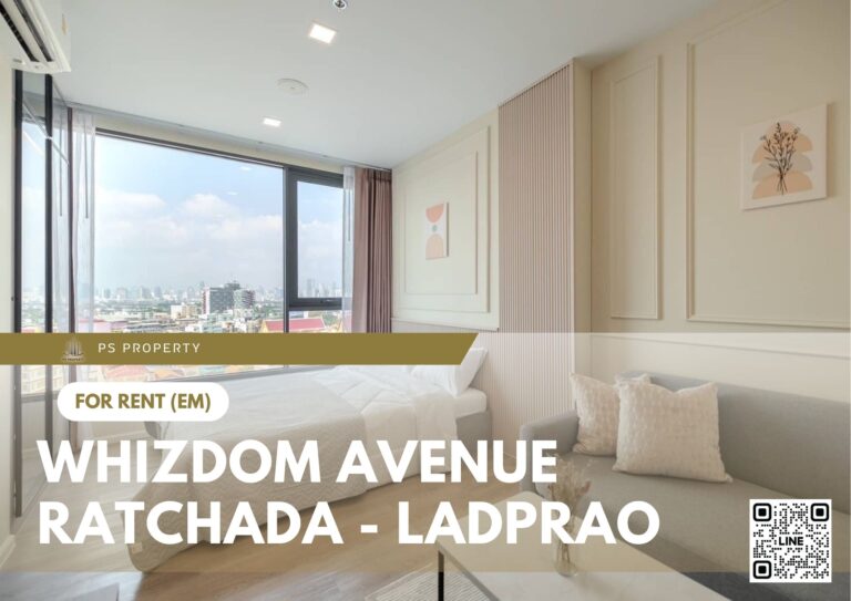 PS55024 – Condo Near MRT Phahonyothin Station For Rent , One bedroom unit at Whizdom Avenue Ratchada – Ladprao