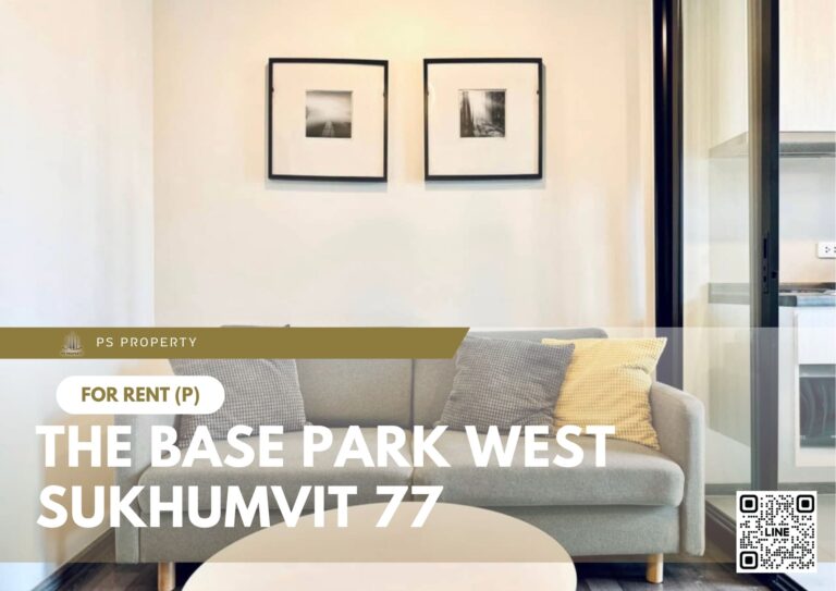 PS73435 – Condo Near BTS On Nut Station For Rent , One bedroom unit at The Base Park West Sukhumvit 77