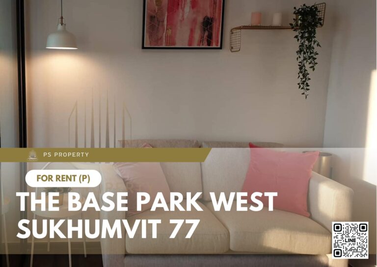 PS28928 – Condo Near BTS On Nut Station For Rent , One bedroom unit at The Base Park West Sukhumvit 77