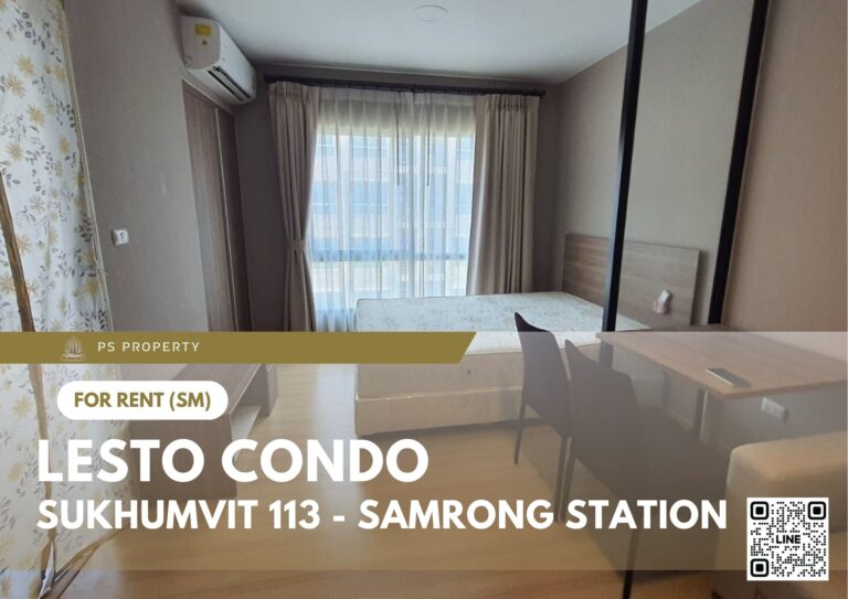 PS77471 – Condo Near BTS Samrong Station For Rent , One bedroom unit at Lesto Condo Sukhumvit 113 – Samrong Station