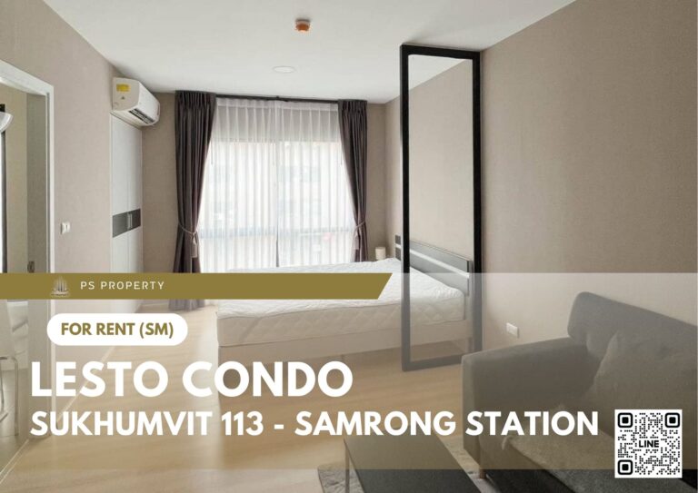 PS69625 – Condo Near BTS Samrong Station For Rent , One bedroom unit at Lesto Condo Sukhumvit 113 – Samrong Station