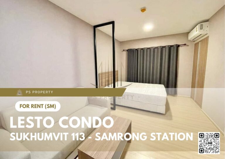 PS29101 – Condo Near BTS Samrong Station For Rent , One bedroom unit at Lesto Condo Sukhumvit 113 – Samrong Station