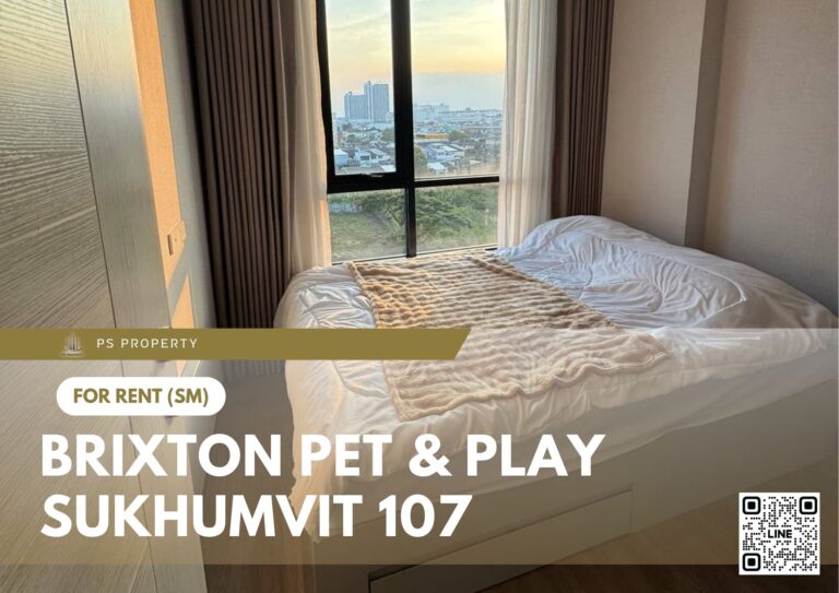 PS63439 – Condo Near BTS Bearing Station For Rent , One bedroom unit at BRIXTON Pet & Play Sukhumvit 107