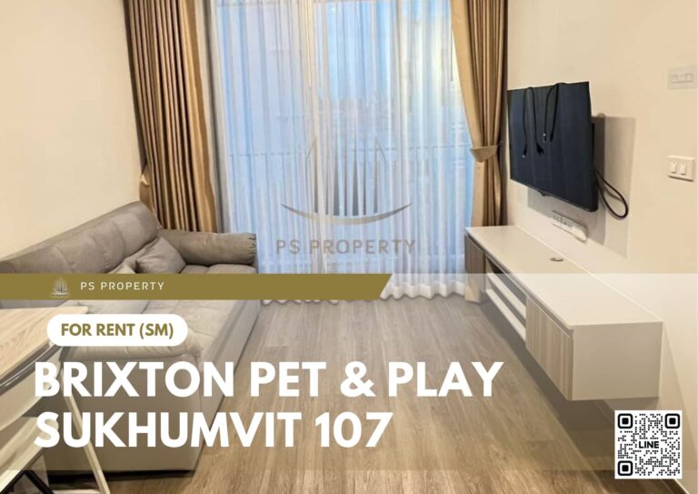 PS27382 – Condo Near BTS Bearing Station For Rent , One bedroom unit at BRIXTON Pet & Play Sukhumvit 107